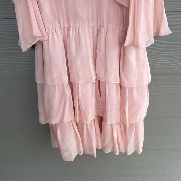 Alice + Olivia Pink Ruffle Mini Dress - Picture 5 of 9